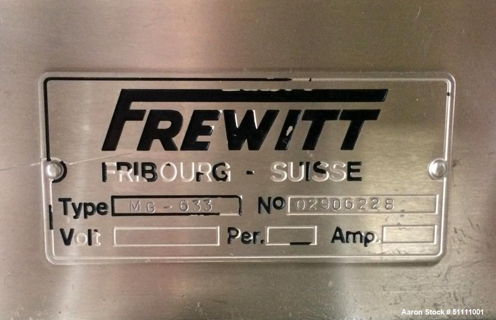 Used Frewitt Pharmaceutical Sanitary Oscillating Granulator