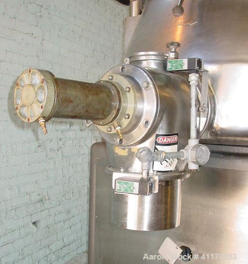 Used Diosna P-800 high shear mixer granulator. Bowl Volume 800 liters. Batch size up to 720 liters. Main rotor drive: 35/55 KW. Main rotor speed: 49/98 RPM. Chopper drive: 14/16 KW. Chopper speed: 14...