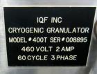 Used IQF Cryogenic Granulator, Model 400T