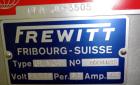 Used Frewitt GLA Oscillating Granulator, Type GLAORV, 316 Stainless Steel. Approximate capacity up to 80 kg per hour depending on the type of material. Driven by a 0.37 kw, 3/50/220/380 volt, 1380 rp...