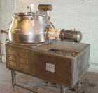 Used- Diosna P-800 high shear mixer granulator. Bowl Volume 800 liters. Batch size up to 720 liters. Main rotor drive: 35/55...