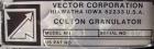 Used- Vector Colton Wet Granulator, model 561, 304 stainless steel. Approximate 12