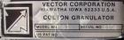 Used Vector Colton Wet Granulator, model 561, 304 stainless steel. Approximate 12