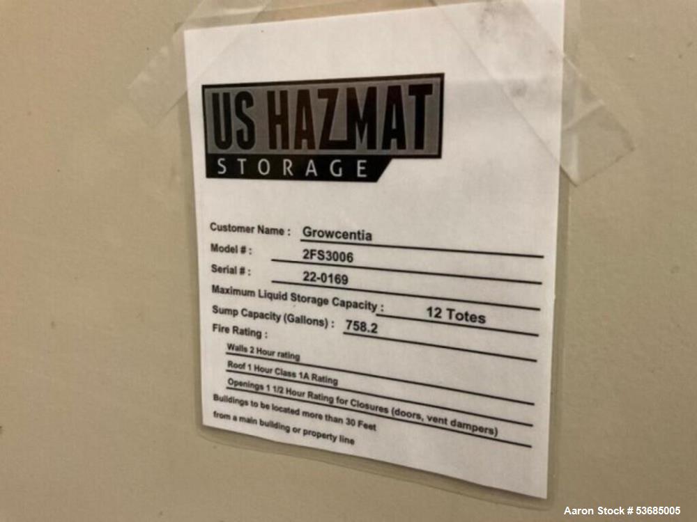 US Hazmat Hazardous Chemical Storage Cabinet. Model 2FS3006, FireSafe -2X 3