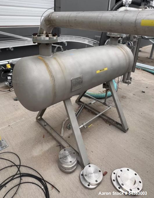 Used Kelvion Fin Fan Heat Exchanger,  with Vacuum Pump, Stainless steel  Pressure Vessel, etc.