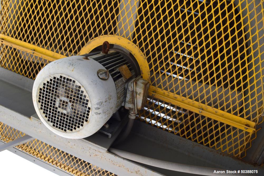 Used Armstrong-Hunt Air Cooled Heat Exchanger, Model CU2-C6-U10-63-1/4 X 178-3/4 X 10. Rated 160 psi at 350 degrees F. (3) Fans, each driven by a 5hp motor. Serial# R8761, built 2012.