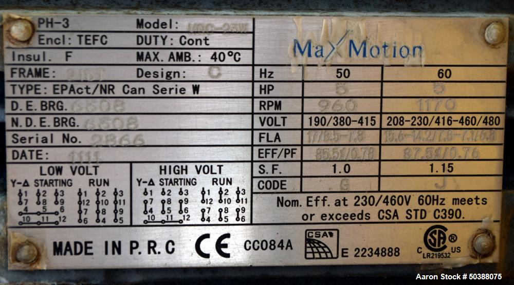 Used Armstrong-Hunt Air Cooled Heat Exchanger, Model CU2-C6-U10-63-1/4 X 178-3/4 X 10. Rated 160 psi at 350 degrees F. (3) Fans, each driven by a 5hp motor. Serial# R8761, built 2012.