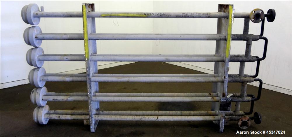 Used Stainless Steel Brown Fin Tube Co. Heat Exchanger, Hot Oil, 132.1 SQ. FT