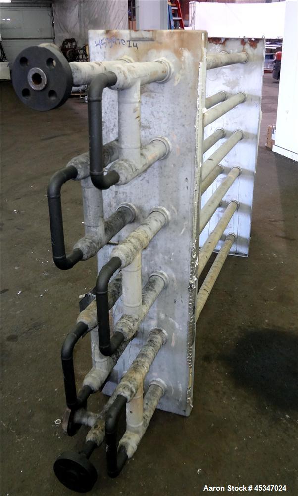 Used Stainless Steel Brown Fin Tube Co. Heat Exchanger, Hot Oil, 132.1 SQ. FT