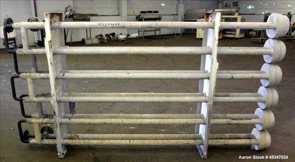 Used Stainless Steel Brown Fin Tube Co. Heat Exchanger, Hot Oil, 132.1 SQ. FT