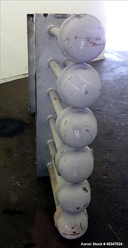 Used Stainless Steel Brown Fin Tube Co. Heat Exchanger, Hot Oil, 132.1 SQ. FT
