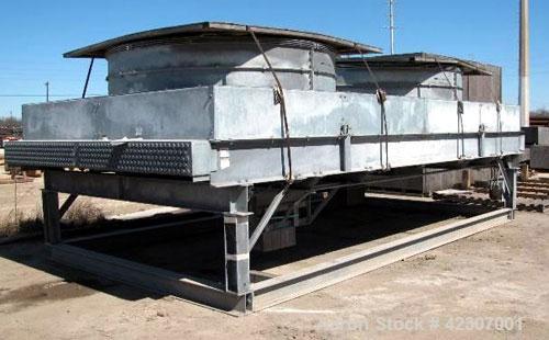 Used Ecodyne Air Cooled Fin Fan Heat Exchanger, 1860 Extended Square Feet, 39,000 Bare Square Feet, Model 12W-24L-2T9, Carbon Steel. Rtaed 150 psi at 200 deg.f.. (296) 1" Diameter x 288" long tubes. ...
