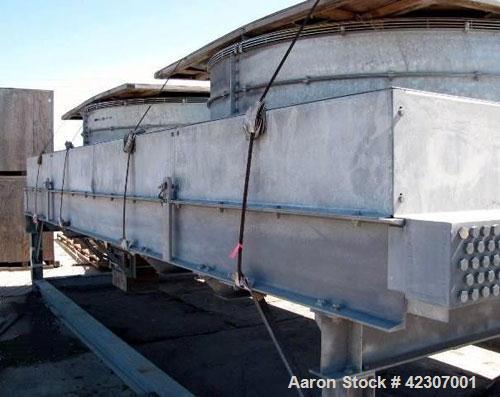 Used Ecodyne Air Cooled Fin Fan Heat Exchanger, 1860 Extended Square Feet, 39,000 Bare Square Feet, Model 12W-24L-2T9, Carbon Steel. Rtaed 150 psi at 200 deg.f.. (296) 1" Diameter x 288" long tubes. ...
