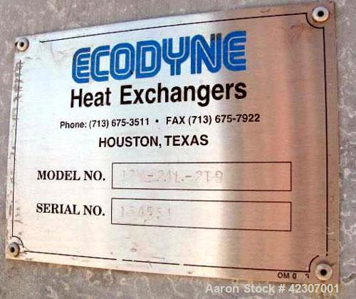 Used Ecodyne Air Cooled Fin Fan Heat Exchanger, 1860 Extended Square Feet, 39,000 Bare Square Feet, Model 12W-24L-2T9, Carbon Steel. Rtaed 150 psi at 200 deg.f.. (296) 1" Diameter x 288" long tubes. ...