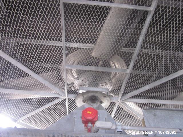 Used Fabsco Air Fin Cooler. Extended sq. ft. 35,000, bare sq. ft. 1649. 805 psi, temp. deg. F. 500. 210 Tubes, tube length 30', tube diameter 1". 4 passes, 1 section, 4 rows per section. (2) 20 hp fa...