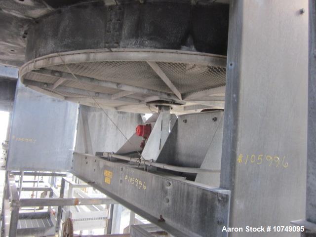 Used Fabsco Air Fin Cooler. Extended sq. ft. 35,000, bare sq. ft. 1649. 805 psi, temp. deg. F. 500. 210 Tubes, tube length 30', tube diameter 1". 4 passes, 1 section, 4 rows per section. (2) 20 hp fa...
