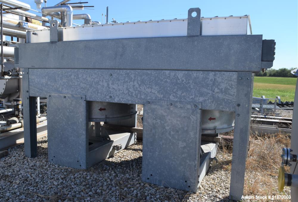 Unused- Fabsco Fin Air Cooled Heat Exchanger, Approximate 741 Square Feet, Carbon Steel, Horizontal. Heat exchanged 1,1000,000 Btu/hr. (118) 1" Diameter x 12' long tubes rated 900 psi at -20 to 500 d...
