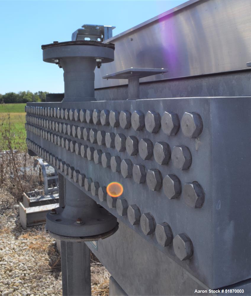 Unused- Fabsco Fin Air Cooled Heat Exchanger, Approximate 741 Square Feet, Carbon Steel, Horizontal. Heat exchanged 1,1000,000 Btu/hr. (118) 1" Diameter x 12' long tubes rated 900 psi at -20 to 500 d...