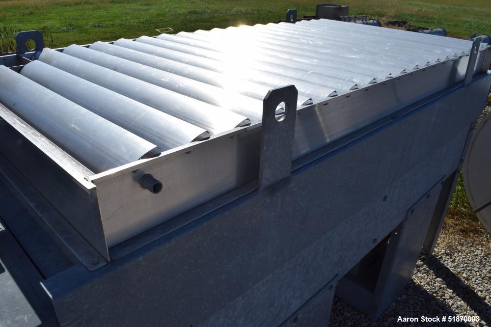 Unused- Fabsco Fin Air Cooled Heat Exchanger, Approximate 741 Square Feet, Carbon Steel, Horizontal. Heat exchanged 1,1000,000 Btu/hr. (118) 1" Diameter x 12' long tubes rated 900 psi at -20 to 500 d...
