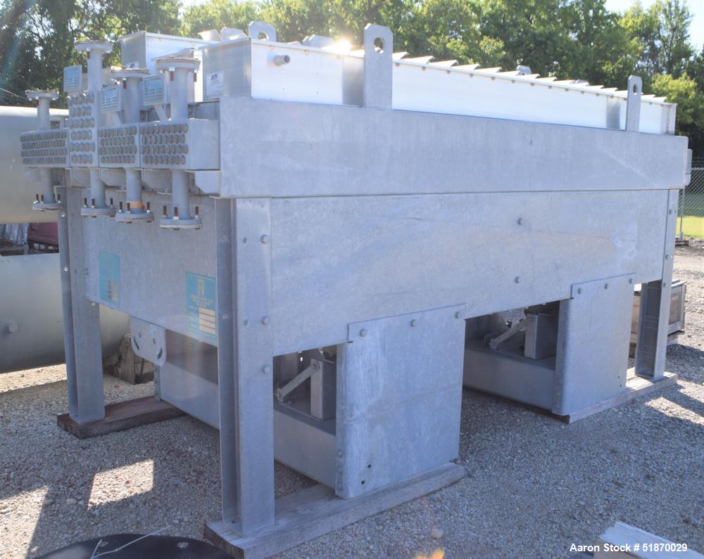 Unused- Fabsco (4) Tube Section Fin Fan Heat Exchanger, Approximate 389 Total Square Feet, Carbon Steel . (2) Tube sections each with (34) 3/4"diameter x 12' long tubes rated 100 psi at -20 to 500 de...