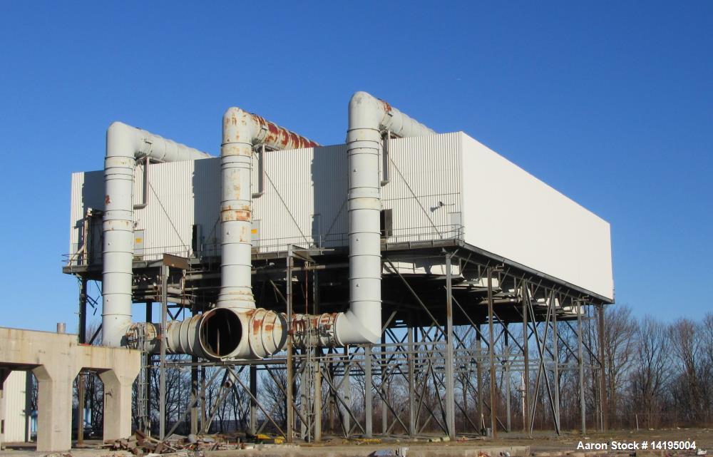 Used- GEA Air Cooled Condenser. Type 15 bay, 150 Tube Bundles,carbon steel tubes; 622,000 Lb/Hr; 7 in, H2O Absolute Pressure...