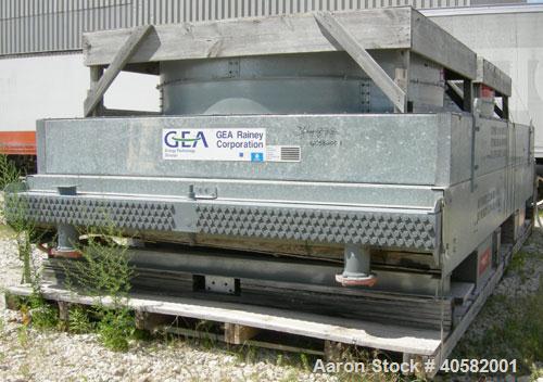 Unused- GEA Rainey Corp. Air Cooled Fin Fan Heat Exchanger, 1,458 square feet. Twin top fan design. Galvanized frame, carbon steel fin tubes. (232) 1" OD x .65 x 24' long SA-214 carbon steel tubes, 4...