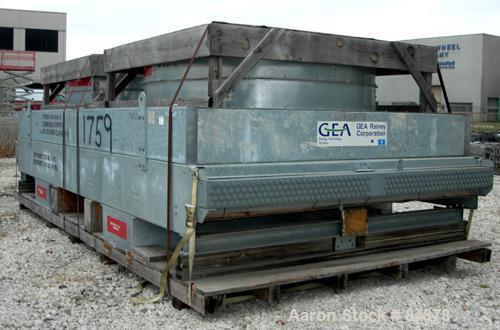 Unused-UNUSED: GEA Rainey Corp Fin Fan Heat Exchanger, 1,458 sq ft. Twin top fan design. Galvanized frame, carbon steel fin tubes. (232) 1" OD x .65 x 24' long SA-214 carbon steel tubes, 4 rows, 4 pa...