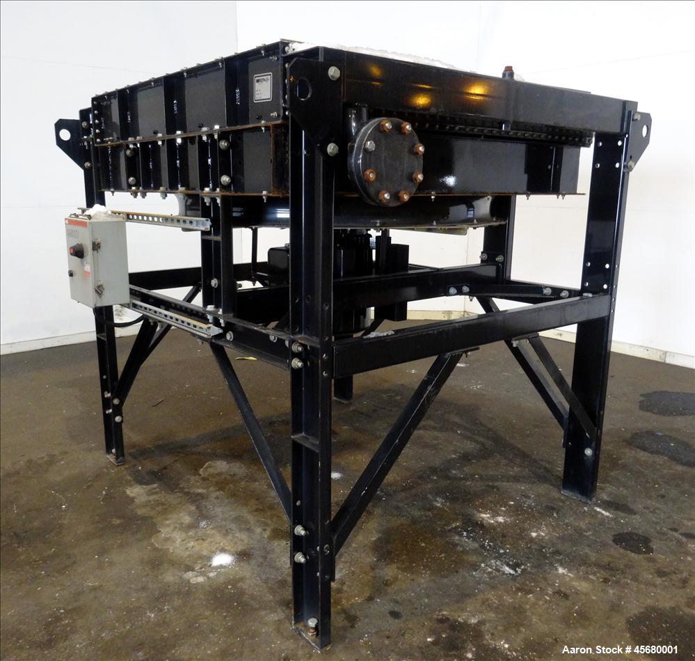 Used IEA Remote Horizontal Cooler/ Radiator, Model HC025S28. Approximate 25 square feet, copper louvered core, model 9LJ6, maximum operating pressure 20 psig, maximum operating temperature 225 degree...