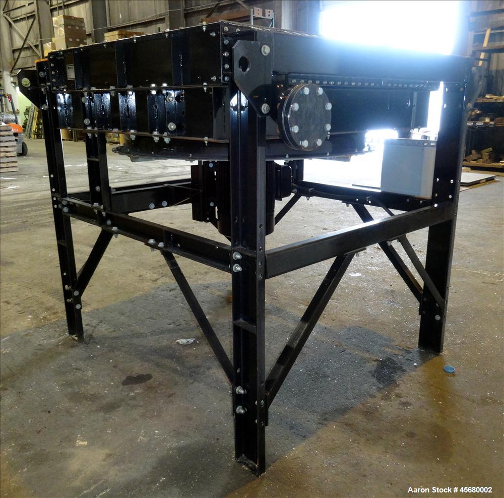 Used IEA Remote Horizontal Cooler/ Radiator, Model HC025S28. 54" diameter fan driven by a 3/60/230-460 volt, 865 rpm motor. Mounted on an all carbon steel frame. Serial # 16030-2. Built 2007.