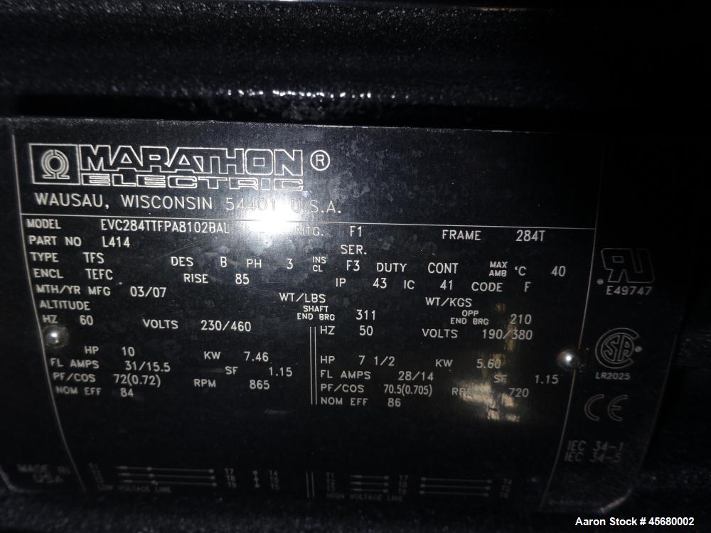 Used IEA Remote Horizontal Cooler/ Radiator, Model HC025S28. 54" diameter fan driven by a 3/60/230-460 volt, 865 rpm motor. Mounted on an all carbon steel frame. Serial # 16030-2. Built 2007.