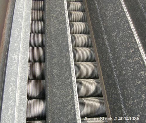 Unused-Used: Hoffman Process fin fan heat exchanger, model 1FDO404031, approximately 70 square feet, 316L stainless steel header. (66) 1" diameter x 4'8" long 316L stainless steel "U" tube bundle wit...