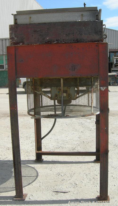 Used: Hoffman Process fin fan heat exchanger, model 1FDO404031, approximately 70 square feet, 316L stainless steel header. (66) 1" diameter x 4'8" long 316L stainless steel "U" tube bundle with alumi...