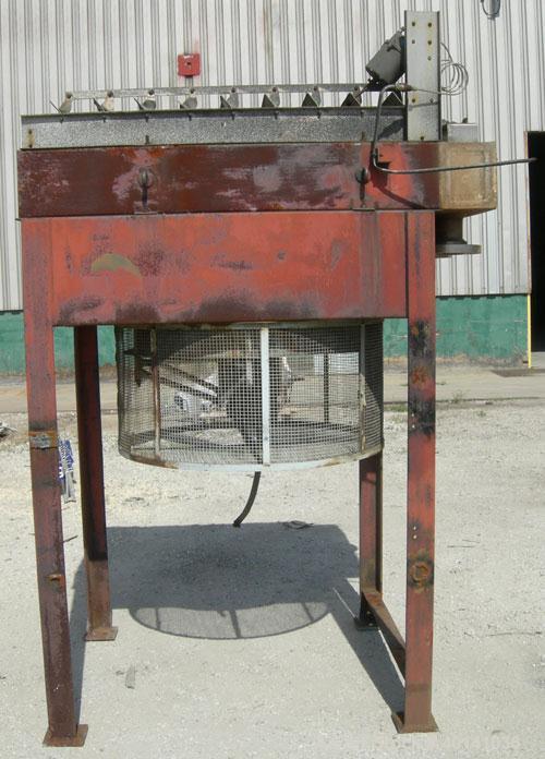 Used: Hoffman Process fin fan heat exchanger, model 1FDO404031, approximately 70 square feet, 316L stainless steel header. (66) 1" diameter x 4'8" long 316L stainless steel "U" tube bundle with alumi...