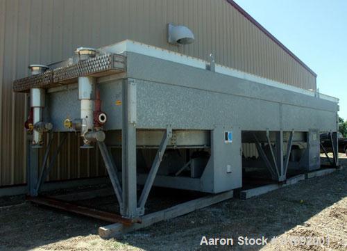 Used Koch Industrial Coolers Fin Fan Heat Exchanger, Model FHV-36-11-210. 2,360 tube square footage, 46,992 total surface square feet. (2) passes, (4) rows of 1.250" OD, 316L stainless steel tubes ra...