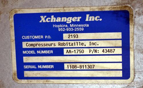 Used Xchanger Heat Exchanger, Model AA-1750, Part# 43487, Serial# 1108-B11307.
