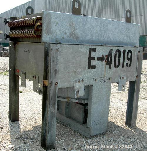 USED: Smithco Engineering air cooled heat exchanger, model F6-48-1, approx 138 sq ft. (66) 1" diameter x 96" long carbon steel tubes rated 75 psi at 650 deg F. (1) 48" diameter bottom mounted fan, dr...