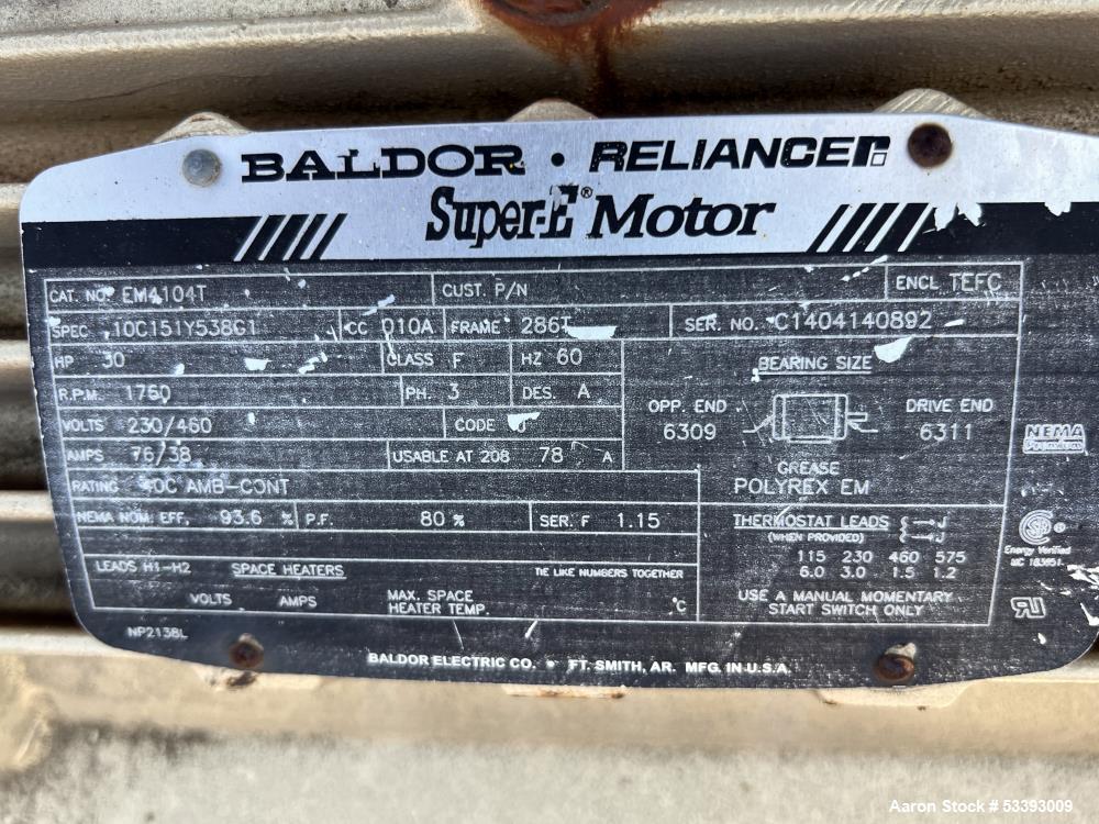 Used – Xchanger Inc. AA-1750 Air Cooled Heat Exchanger Skid – 24" Fan, 30 HP Motor