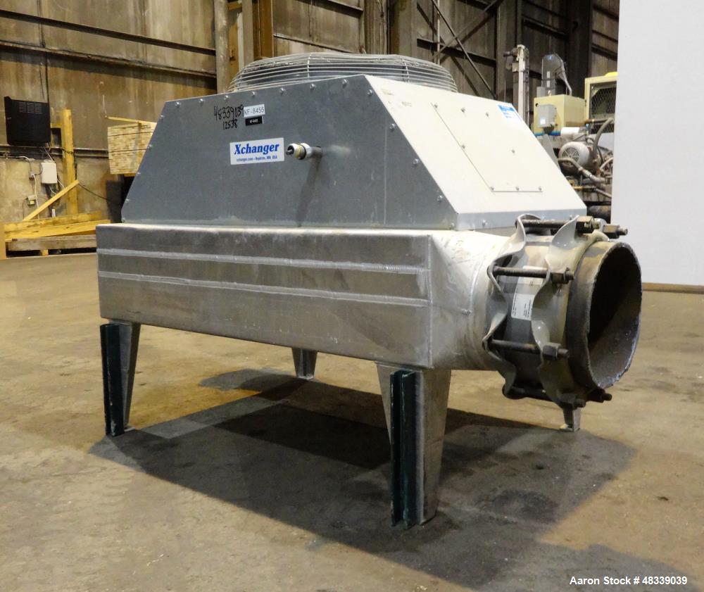 Used XChanger AA Series Industrial Air Cooled Heat Exchanger, Model AA-2750, Part# 47874. Performance process air volumetric flow rate 2,592 cubic feet per minute, total fluid entering 11,664 pounds ...