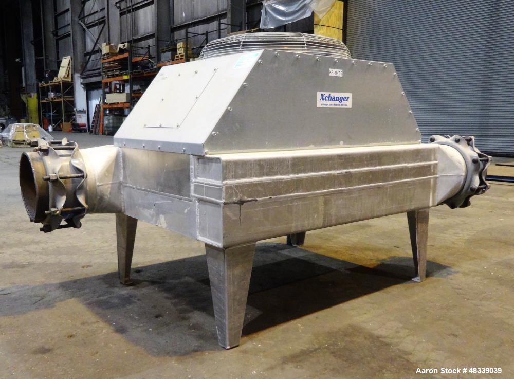 Used XChanger AA Series Industrial Air Cooled Heat Exchanger, Model AA-2750, Part# 47874. Performance process air volumetric flow rate 2,592 cubic feet per minute, total fluid entering 11,664 pounds ...