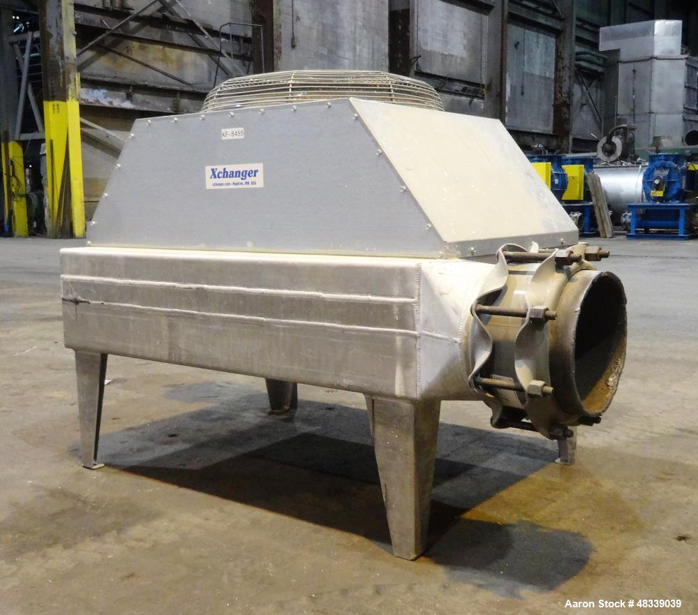 Used XChanger AA Series Industrial Air Cooled Heat Exchanger, Model AA-2750, Part# 47874. Performance process air volumetric flow rate 2,592 cubic feet per minute, total fluid entering 11,664 pounds ...