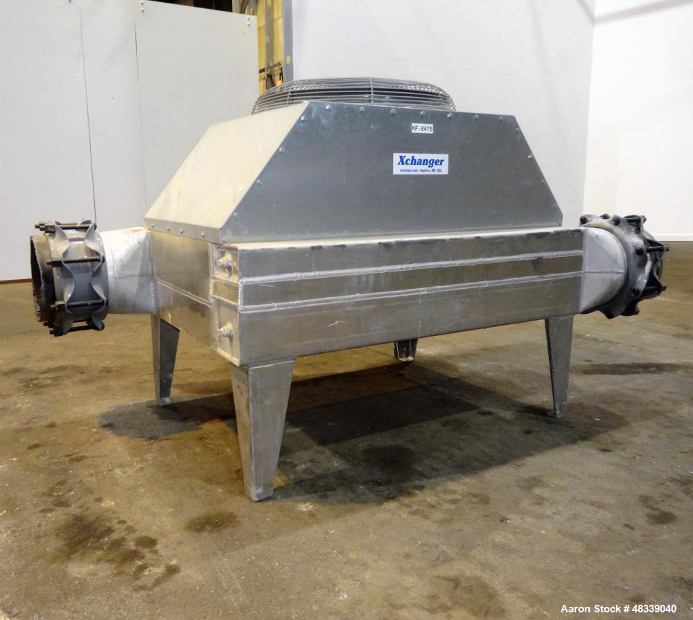 Used XChanger AA Series Industrial Air Cooled Heat Exchanger, Model AA-2750, Part# 47874. Performance process air volumetric flow rate 2,592 cubic feet per minute, total fluid entering 11,664 pounds ...