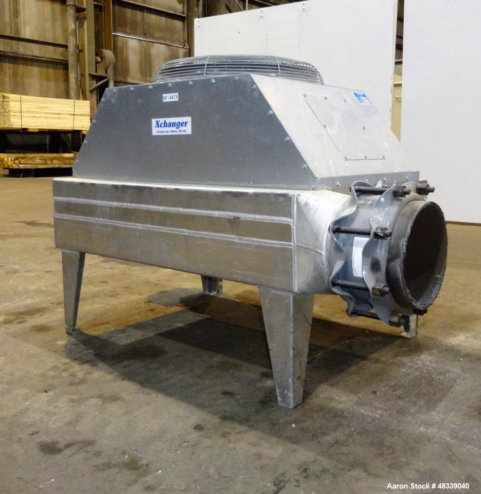 Used XChanger AA Series Industrial Air Cooled Heat Exchanger, Model AA-2750, Part# 47874. Performance process air volumetric flow rate 2,592 cubic feet per minute, total fluid entering 11,664 pounds ...