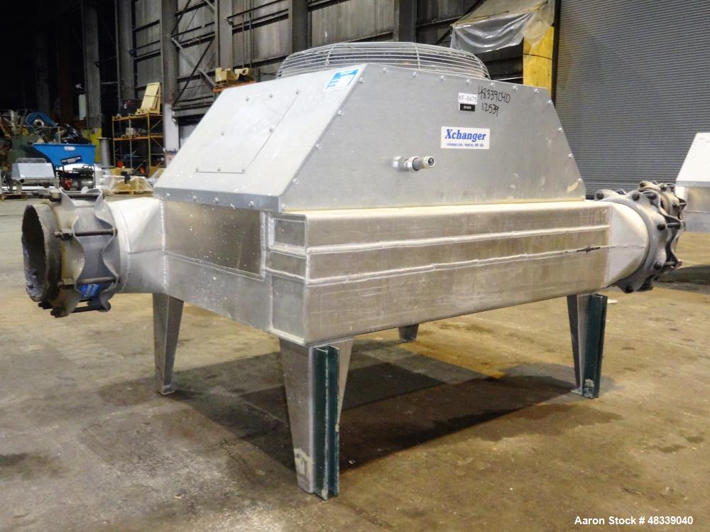 Used XChanger AA Series Industrial Air Cooled Heat Exchanger, Model AA-2750, Part# 47874. Performance process air volumetric flow rate 2,592 cubic feet per minute, total fluid entering 11,664 pounds ...