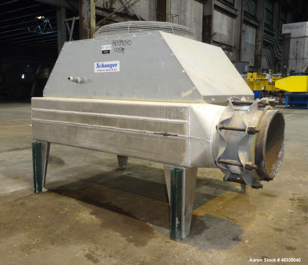 Used XChanger AA Series Industrial Air Cooled Heat Exchanger, Model AA-2750, Part# 47874. Performance process air volumetric flow rate 2,592 cubic feet per minute, total fluid entering 11,664 pounds ...