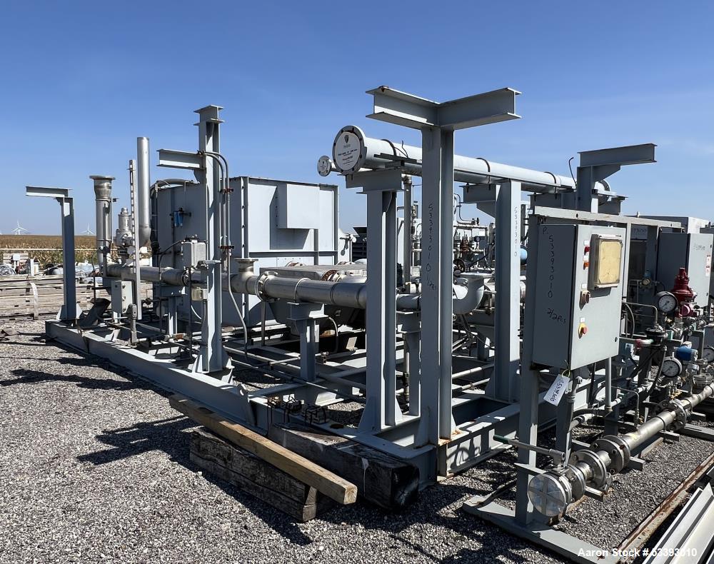 Used – Xchanger Inc. AA-2750 Air Cooled Heat Exchanger Skid – Dual Units, 24" Fan, 400 HP Motor