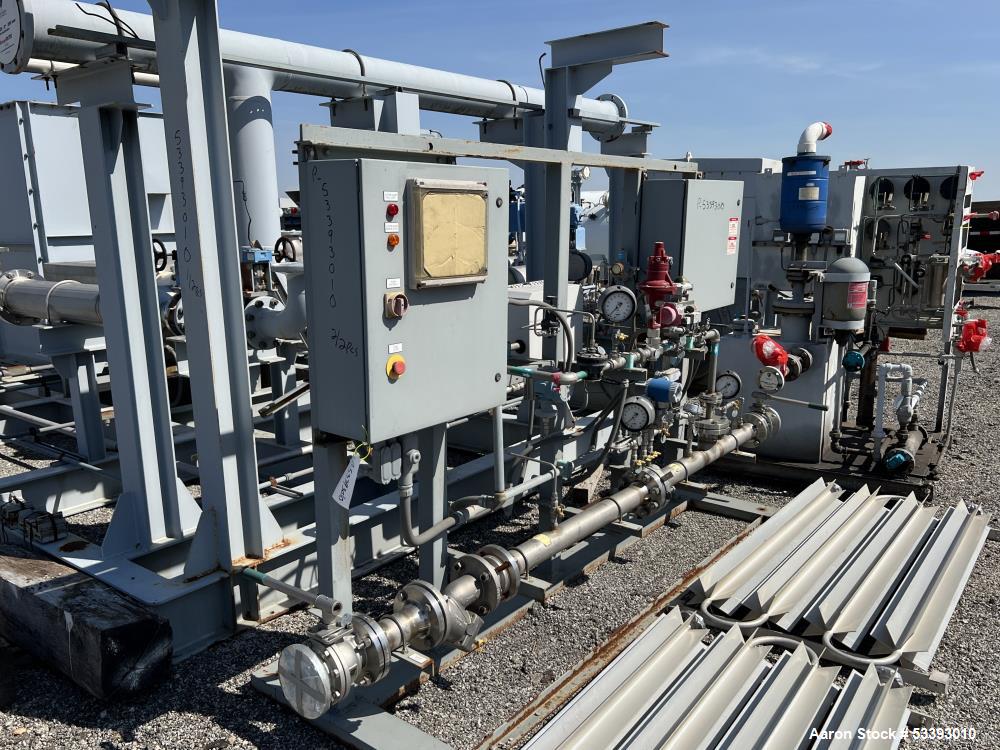 Used – Xchanger Inc. AA-2750 Air Cooled Heat Exchanger Skid – Dual Units, 24" Fan, 400 HP Motor