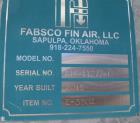 Unused- Fabsco Fin Air Cooled Heat Exchanger, Approximate 741 Square Feet, Carbon Steel, Horizontal. Heat exchanged 1,1000,000 Btu/hr. (118) 1
