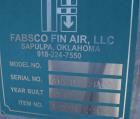 Unused- Fabsco (4) Tube Section Fin Fan Heat Exchanger, Approximate 389 Total Square Feet, Carbon Steel . (2) Tube sections ...