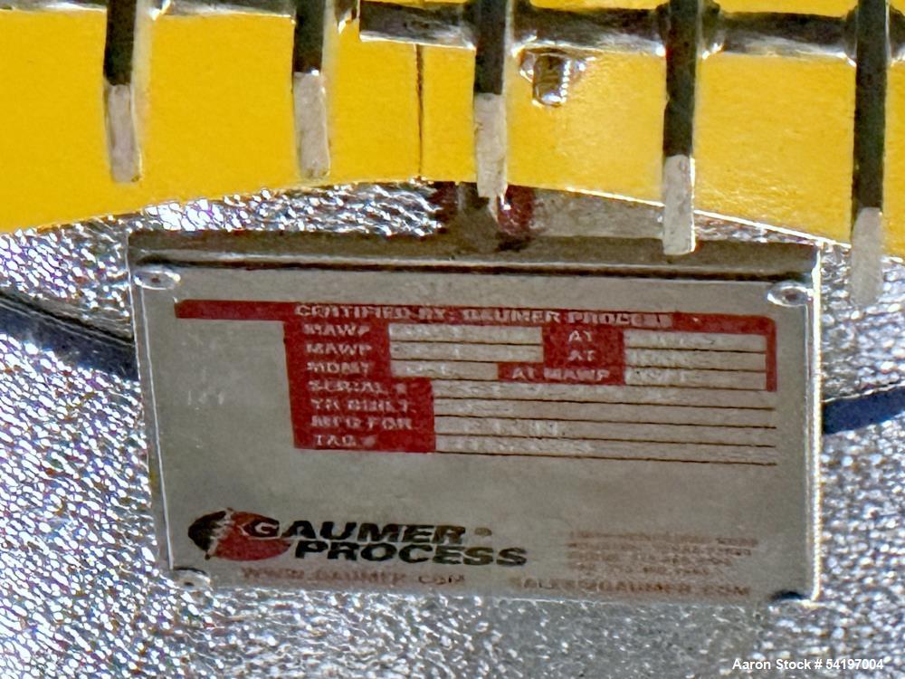 Unused Gaumer Process Stainless Steel Electric Heater. 600 PSIG @ 10 to 1000 degrees F,  Design: 180 KW.  12" diameter x 164" long. 3/60/480v. Serial # 23-C34349-03A, Built 2023.
