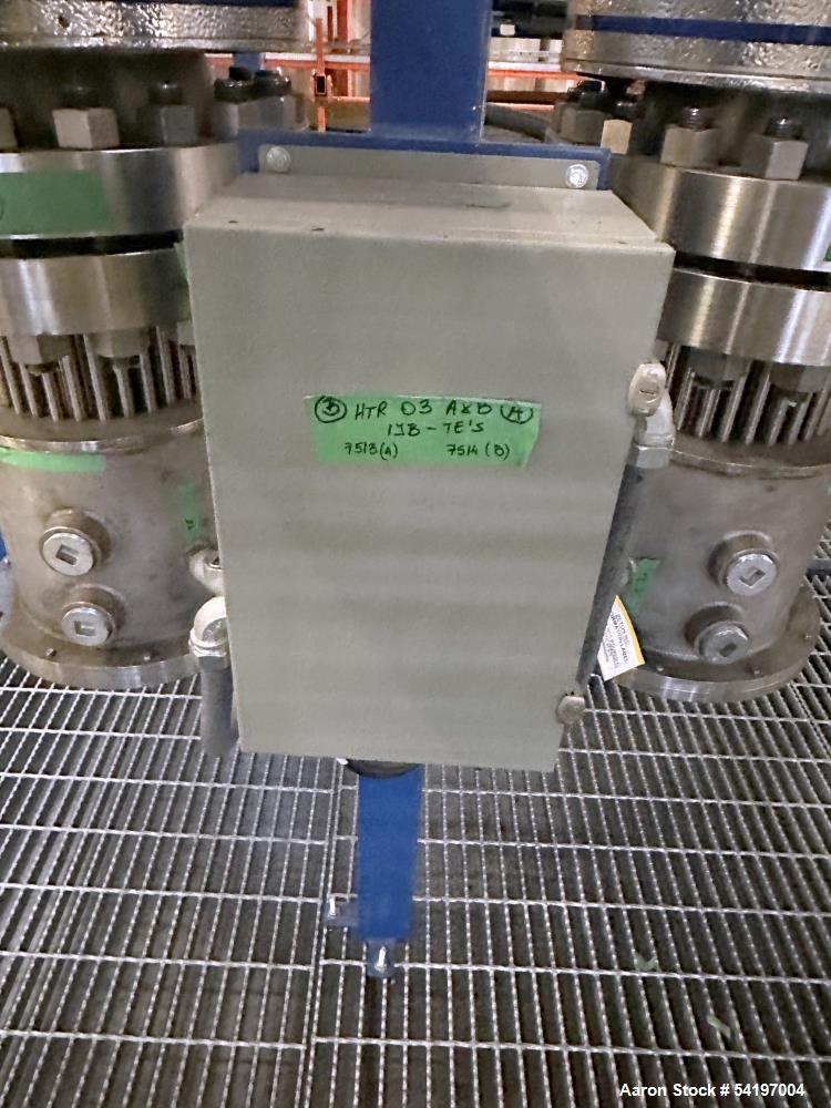 Unused Gaumer Process Stainless Steel Electric Heater. 600 PSIG @ 10 to 1000 degrees F,  Design: 180 KW.  12" diameter x 164" long. 3/60/480v. Serial # 23-C34349-03A, Built 2023.